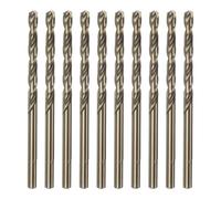 QUARKZMAN 10 Piezas Barrenas Helicoidales de Cobalto de 3.7mm/0.146" de Acero de Alta Velocidad M35 HSS para Taladrar Acero Inoxidable Cobre Madera Plástico Otros Materiales Duros