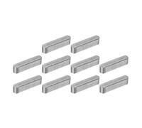 QUARKZMAN 10 Piezas Chaveta De Pluma Con Extremos Redondeados 5 X 5 X 22 Mm De Acero Al Carbono Para Eje Paralelo Chavetero Para Conexión De Fijación Tipo Eje