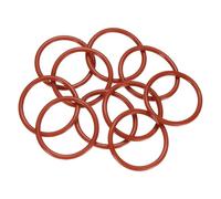 QUARKZMAN 10 Piezas De Anillo Tórico De Silicona 22mm Diámetro Externo 18mm Diámetro Interno 2mm Ancho Junta Métrica De Sellado VMQ Para Conexiones De Aire Gas Lavadora A Presión Rojo