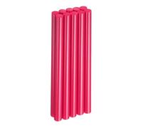 QUARKZMAN 10 Piezas De Barras De Pegamento Caliente 11mm X 200mm Largo EVA Mini Barras De Adhesivo Termofusible Para Pistola De Pegamento Caliente Madera Plástico Color Rojo Rosa