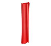 QUARKZMAN 10 Piezas De Barras De Pegamento Caliente 7mm X 250mm De Largo Pegamento Termofusible Mini EVA Para Pistola De Pegamento Caliente Madera Plástico Vidrio Flores Telas Espuma Rojo