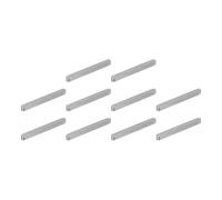 QUARKZMAN 10 Piezas De Chaveta Plana Con Extremos Redondeados, 3 X 3 X 30 Mm De Acero Al Carbono Para Ejes Paralelos, Chaveta De Máquina Para Conexión De Fijación Tipo Eje