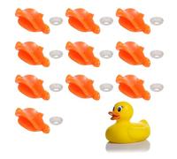 QUARKZMAN 10 Piezas De Curva De Pato De Plástico, 1.65 Pulgadas Curva De Pato Seguro para Muñecas con Arandelas para Manualidades DIY Crochet Decoración De Picos De Pato para Hacer Muñecas