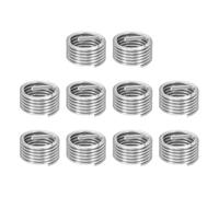 QUARKZMAN 10 Piezas De Insertos De Roscado De Alambre M20 X 2.5 X 1D (20mm) Métricos 304H Acero Inoxidable Enrollado Helicoidal Manguito Roscado Para Reparaciones Automotrices