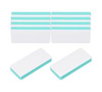 QUARKZMAN 10 Piezas De Lima De Uñas Con Doble Cara De 6000/6000 Grit Con Esponja Para Manicura Profesional Uñas Acrílicas Uñas Naturales Blanco
