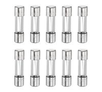 QUARKZMAN 10 Piezas Fusibles 10A 250 Volt Fusibles Rápidos De Vidrio F10AL250V 5x20mm Fusibles De Acción Rápida Para Sistemas Eléctricos De Luces Navideñas Hornos Microondas Televisores