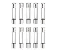 QUARKZMAN 10 Piezas Fusibles 2A 250 Voltios Fusible Rápido De Vidrio F2AL250V 6x30mm Fusibles De Acción Rápida Para Luces Navideñas Sistemas Eléctricos Microondas TVs Ventiladores Horno