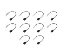 QUARKZMAN 10 Piezas Tipo-C Hembra Chasis 4 Pines Cable, 5V 3A Rosca Redonda USB-C Hembra Conector A PH2.0 Terminal Impermeable Cable De Extensión con Tapa para PC, Lámparas LED, Laptop 6"
