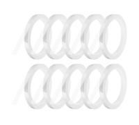 QUARKZMAN 10 Rollos Cinta De Pizarra Blanca Cinta Gráfica 10mm 50 Metros Cinta Artística Delgada Cinta Autoadhesiva Cinta Para Enmascarar Para Envolver Regalos Suministros Transparente