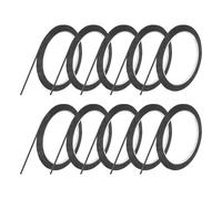 QUARKZMAN 10 Rollos Cinta De Pizarra Blanca Cinta Gráfica 3mm 50m Cinta Artística Delgada Cinta Adhesiva Autoadhesiva Cinta De Enmascarar Para Envolver Regalos De Manualidades Negro