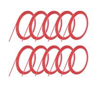 QUARKZMAN 10 Rollos Cinta De Pizarra Blanca Cinta Gráfica 3mm 50m Cinta Artística Delgada Cinta Adhesiva Cinta De Enmascarar Para Envolver Regalos Suministros De Manualidades Roja