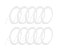 QUARKZMAN 10 Rollos Cinta De Pizarra Blanca Cinta Gráfica 3mm 50m Cinta Artística Delgada Cinta Autoadhesiva Cinta Para Enmascarar Para Envolver Regalos Materiales Para Manualidades Blanco