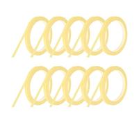 QUARKZMAN 10 Rollos Cinta De Pizarra Blanca Cinta Gráfica 8mm 50m Cinta Artística Delgada Cinta Adhesiva Autoadhesiva Cinta De Enmascarar Para Envolver Regalos Materiales Amarillo Claro