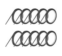 QUARKZMAN 10 Rollos Cinta De Pizarra Blanca Cinta Gráfica 8mm 50m Cinta Artística Delgada Cinta Adhesiva Cinta De Enmascarar Para Envolver Regalos Suministros Para Manualidades Negro