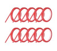 QUARKZMAN 10 Rollos Cinta Para Pizarra Blanca Cinta Gráfica 10mm 54.7 Yardas Cinta Artística Delgada Cinta Adhesiva Autoadhesiva Cinta De Enmascarar Para Envolver Regalos Roja