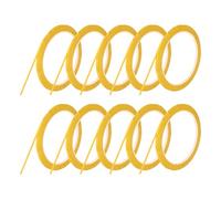 QUARKZMAN 10 Rollos Cinta Para Pizarra Blanca Cinta Gráfica 3mm 50m Cinta Artística Delgada Cinta Autoadhesiva Cinta Para Filetear Cinta Para Enmascarar Para Envolver Regalos Amarillo