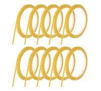 QUARKZMAN 10 Rollos Cinta Para Pizarra Blanca Cinta Gráfica 5mm 50 Metros Cinta Fina Autoadhesiva Cinta De Enmascarar Para Envolver Regalos Suministros Para Manualidades Amarillo