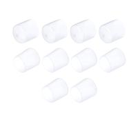QUARKZMAN 10 Tapones de Goma de 30 mm de Diámetro Interior, Cubierta de Extremo Redonda de Vinilo, Protectores de Rosca de Tornillo Transparentes
