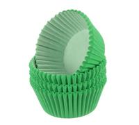 QUARKZMAN 100 Contadores de Capsulas para Cupcakes Verdes Envoltorios de Papel para Cupcakes de Tamaño Estándar Papeles para Hornear Envoltorios a Prueba de Grasa para Fiestas Bodas