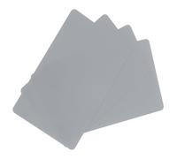 QUARKZMAN 100 Paquetes De Tarjetas PVC En Blanco 30mil Tarjetas Identificación En Blanco Tarjetas De Crédito De Plástico Tarjetas Plásticas Impermeables De Impresión Doble Cara Gráfico Gris