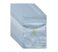 QUARKZMAN 100 Pcs Bolsas Antiestáticas 3.9" x 5.9" Gris Plateado | Bolsa De Blindaje ESD Reutilizable, Con Etiquetas, Para Discos Duros HDD SSD Dispositivos Electrónicos Placas Madre
