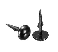 QUARKZMAN 100 Pcs Clavos De Tapizado 8x17.8mm Tachuelas Para Muebles Tachuelas Decorativas Con Cabeza Redonda Y Púas Para Sofás Camas Proyectos DIY Negro Metálico