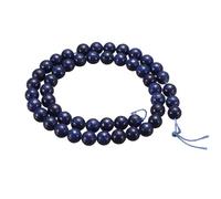 QUARKZMAN 100 pcs Cuentas De Piedra Natural 6mm Lapis Lazuli Azul Cuentas Redondas De Piedra Preciosa Cuentas Sueltas Auténticas Bolas Lisas Para Hacer Joyería Pulseras Collares Aretes DIY