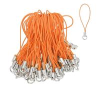 QUARKZMAN 100 Pcs Kit De Cordón Colgante Para Teléfono, Anillo Divisorio De 58 Mm, Cordón Colgante Para Colgar De Cámara, USB, Llavero, Accesorios De Joyería DIY, Naranja Amarillo