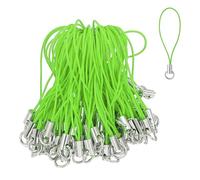 QUARKZMAN 100 Pcs Kit De Cordón Con Charm Para Teléfono, Anilla Divisoria De 58 Mm, Cordón Con Charm, Colgante Para Cámara, USB, Llavero, Accesorios De Joyería DIY, Verde Claro