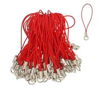 QUARKZMAN 100 Pcs Kit De Cordón Con Charm Para Teléfono, Anilla Divisoria De 58 Mm, Cordón Con Charm, Lanyard Con Colgante Y Hebilla Para Cámara, USB, Llavero, Accesorios De Joyería DIY,