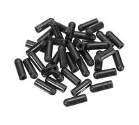 QUARKZMAN 100 PCS Tapones De Silicona 3mm (1/8") Diámetro Interior 13mm (1/2") Altura Tapones Redondos De Goma Elástica Protectores De Roscas De Tornillos Cubiertas Flexibles Color Negro