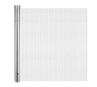 QUARKZMAN 100 Piezas Brochetas de Metal 35cm x 2.8mm Palos Redondos de Acero Inoxidable Reutilizables para Barbacoa Al Aire Libre con Tubo de Almacenamiento para Carne Camarones