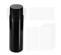 QUARKZMAN 100 Piezas De Banda Termocontraíble, 35x69mm (1.4x2.7 Pulgadas) PVC Transparente Perforada, Sellado Para Botellas, Frascos, Y Botes, Adecuado Para Diámetro De Tapa 1.5"-1.7"