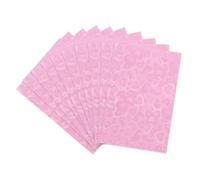 QUARKZMAN 100 Piezas Fundas Para Fotografías, 3.5" X 1.5" Protector De Cartas De Corazón De Plástico Fundas Para Tarjetas Con Efecto Laser Para Kpop, Fotografías, Tarjetas De Tamaño, Rosa