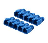 QUARKZMAN 100 Unidades De Cubierta Protectora Para Conector De Cable, Cubierta De Tensión Para Cable De Red Ethernet Cat6A Cat7/7A, Diámetro De Agujero De 8mm (Azul)