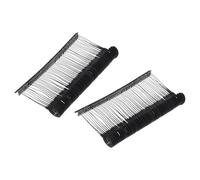 QUARKZMAN 1000Pcs Ganchos En J, 2 1/4 Pulgadas, Recargas de Pistola de Etiquetado Negras, Estándar de Plástico para Colgar Ropa, Etiquetas de Precio de Punto Fino