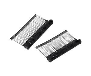 QUARKZMAN 1000Pcs Ganchos En J, 2 1/4 Pulgadas, Recargas de Pistola de Etiquetado Negras, Estándar de Plástico para Colgar Ropa, Etiquetas de Precio de Punto Fino