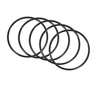 QUARKZMAN 100mm x 92mm x 4mm Nitrilo Goma Juntas Tóricas x 5uds Redondo Junta Arandela para Grifo Plomería Reparación Sellado Conexión [Negro]
