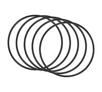 QUARKZMAN 100mm x 93,8mm x 3,1mm Nitrilo Goma Juntas Tóricas x 5uds Redondo Junta Arandela para Grifo Plomería Reparación Sellado Conexión [Negro]