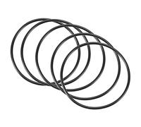 QUARKZMAN 100mm x 93mm x 3,5mm Nitrilo Goma Juntas Tóricas x 5uds Redondo Junta Arandela para Grifo Plomería Reparación Sellado Conexión [Negro]