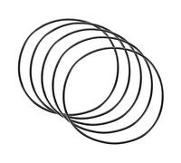 QUARKZMAN 100mm x 96mm x 2mm Nitrilo Goma Juntas Tóricas x 5uds Redondo Junta Arandela para Grifo Plomería Reparación Sellado Conexión [Negro]