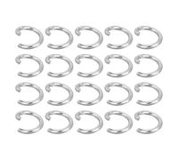 QUARKZMAN 100pcs Anillo de Salto Abierto, 10mm Anillas Abiertas de Acero Inoxidable Conectores Abiertos Divididos Círculo para Joyas Fabricación Reparación DIY Manualidad, 10x7mm(OD*ID)