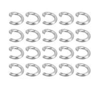 QUARKZMAN 100pcs Anillo de Salto Abierto, 8mm Anillas Abiertas de Acero Inoxidable Conectores Abiertos Divididos Círculo para Joyas Fabricación Reparación DIY Manualidad, 8x5mm(OD*ID)