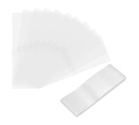 QUARKZMAN 100Pcs Banda De Encogimiento Perforada Transparente 130x50mm Banda De Encogimiento PET Para Botellas Adecuada Para Diámetro De Tapa 82-85mm Para Frascos Y Botellas De Tubo