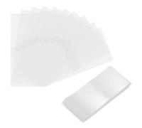 QUARKZMAN 100Pcs Banda Termocontraíble Perforada Transparente, 98x50mm Bandas De PET Para Envolver Botellas Ajuste Para Diámetro De Tapa 58-61mm, Sellos Para Frascos De Gotero O Tubos