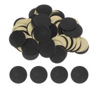 QUARKZMAN 100Pcs Círculos Adhesivos de Fieltro Redondos, 40mm 1-1/2" Pre Cortados Pegatinas de Fieltro No Tejido Mini Círculos de Tela de Fieltro Artesanía, Negro
