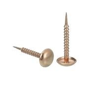 QUARKZMAN 100Pcs Clavos De Tapicería, 8x20mm Tachuelas De Tapicería Tachuelas Para Muebles Cabezas Redondas Tachuelas Decorativas Para Sofás Camas Proyectos DIY, Dorado