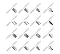 QUARKZMAN 1045 Hélices CW CCW 10x4.5 Propulsor 2 Paletas Fija-ala Blanco Reemplazo Propulsores con Adaptador Anillos para Quadrotor RC Avión, Paquete de 16