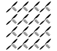 QUARKZMAN 1045 Hélices CW CCW 10x4.5 Propulsor 2 Paletas Fija-ala Negro Reemplazo Propulsores con Adaptador Anillos para Quadrotor RC Avión, Paquete de 16