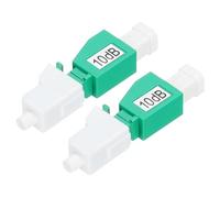 QUARKZMAN 10dB LC Fibra Atenuador, LC/APC SM Único Modo Fijo Fibra Óptica Atenuador Macho a Hembra para Fibra Óptica Transmisión Paquete de 2